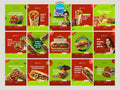 120 Foods  Instagram Templates – Editable Canva Template – Instant Download