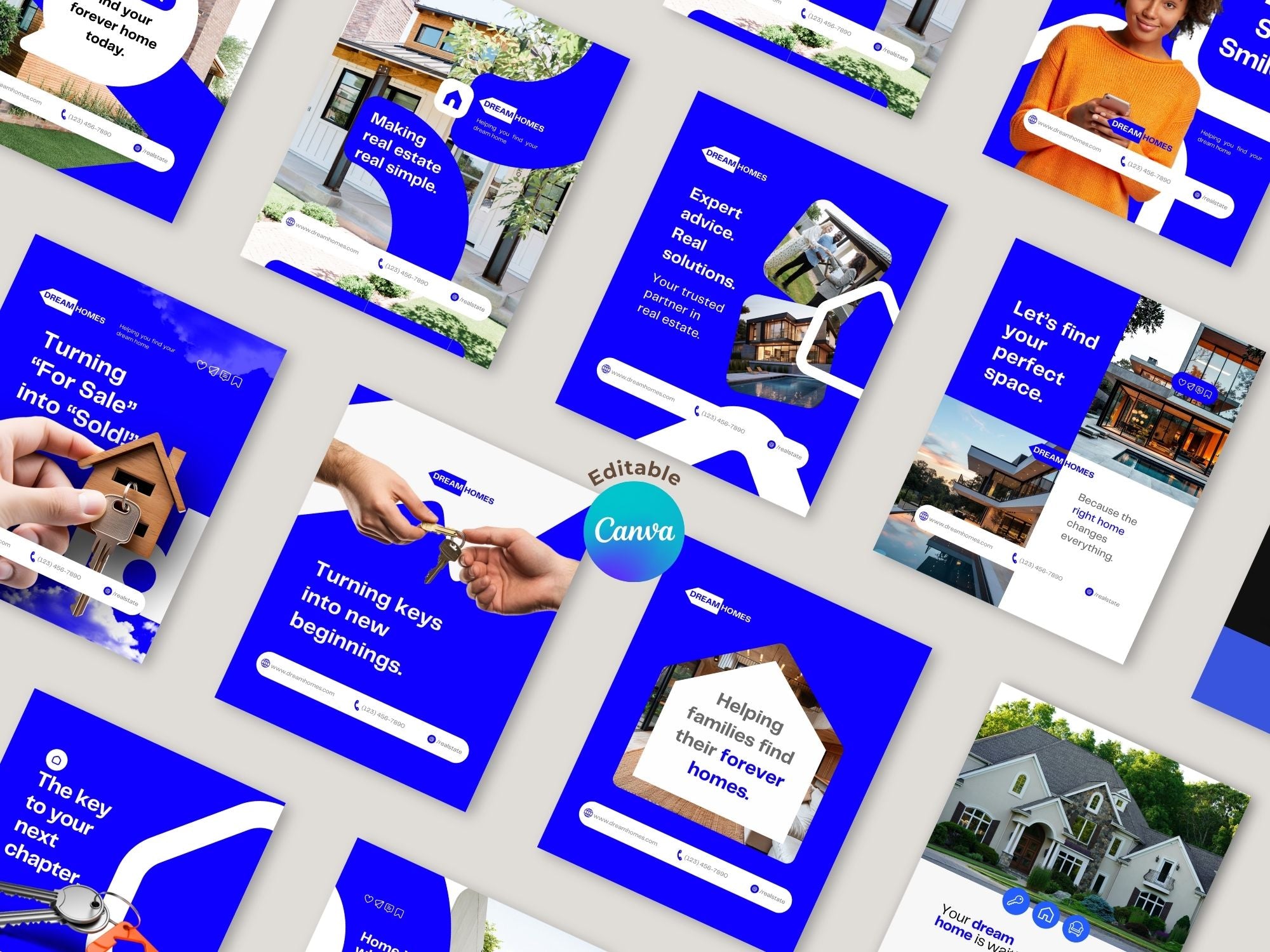 Real Estate Instagram Templates – Editable Canva Template – Instant Download