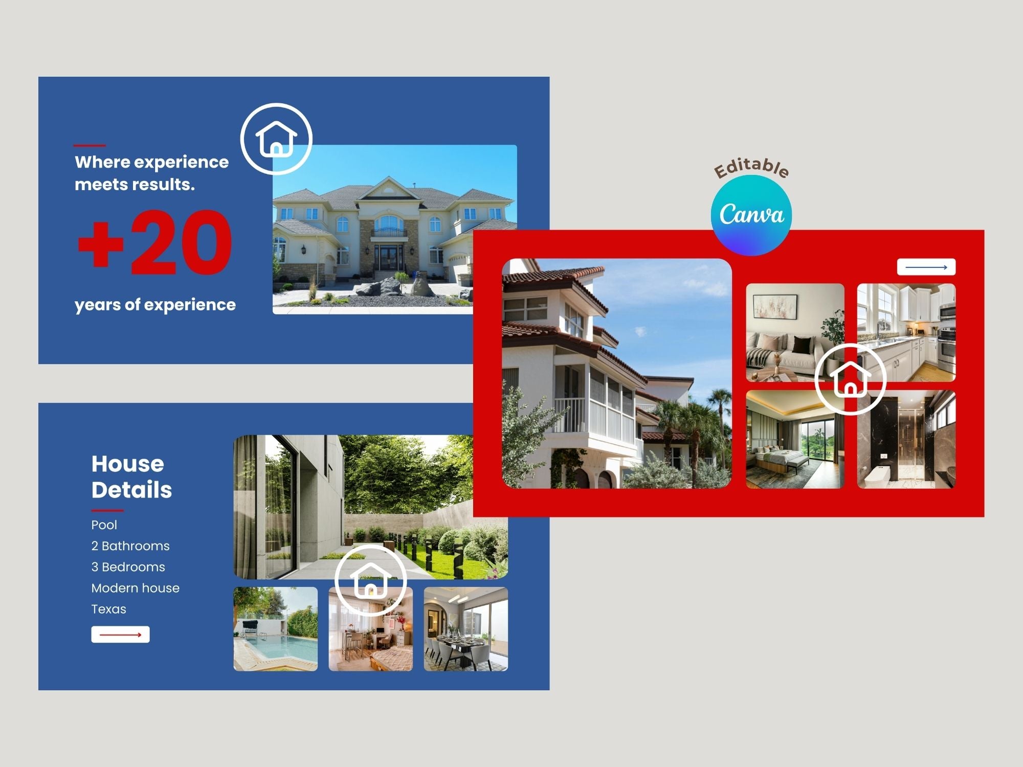 Real State Business Presentation 001 – Editable Canva Template – Instant Download