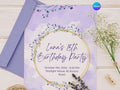 Pastel flower 15th invite – Watercolor Plane Theme – Editable Canva Template – Share or Printable 5x7 – Instant Download