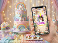 3D Unicorn And Flowers Garden Birthday Video Invitation – Editable Canva Template – Share video mp4 – Instant Download
