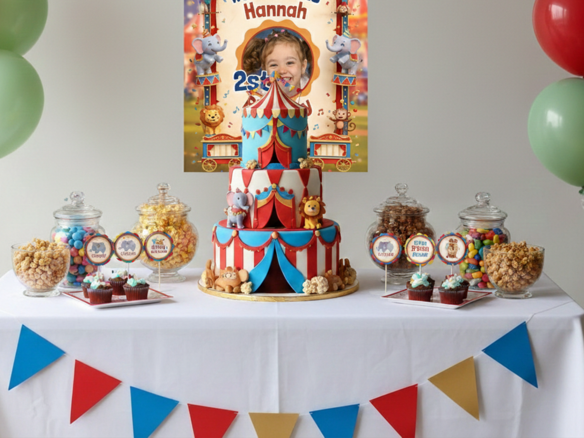 Kids Circus Invitation FULL PARTY BUNDLE - Video Invite & Matching Printables