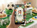 Soccer Field Birthday Video Invitation – Editable Canva Template – Share video mp4 – Instant Download
